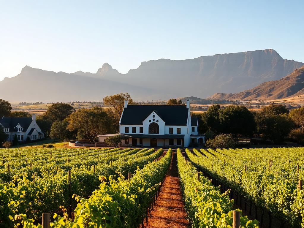 South Africa vineyard