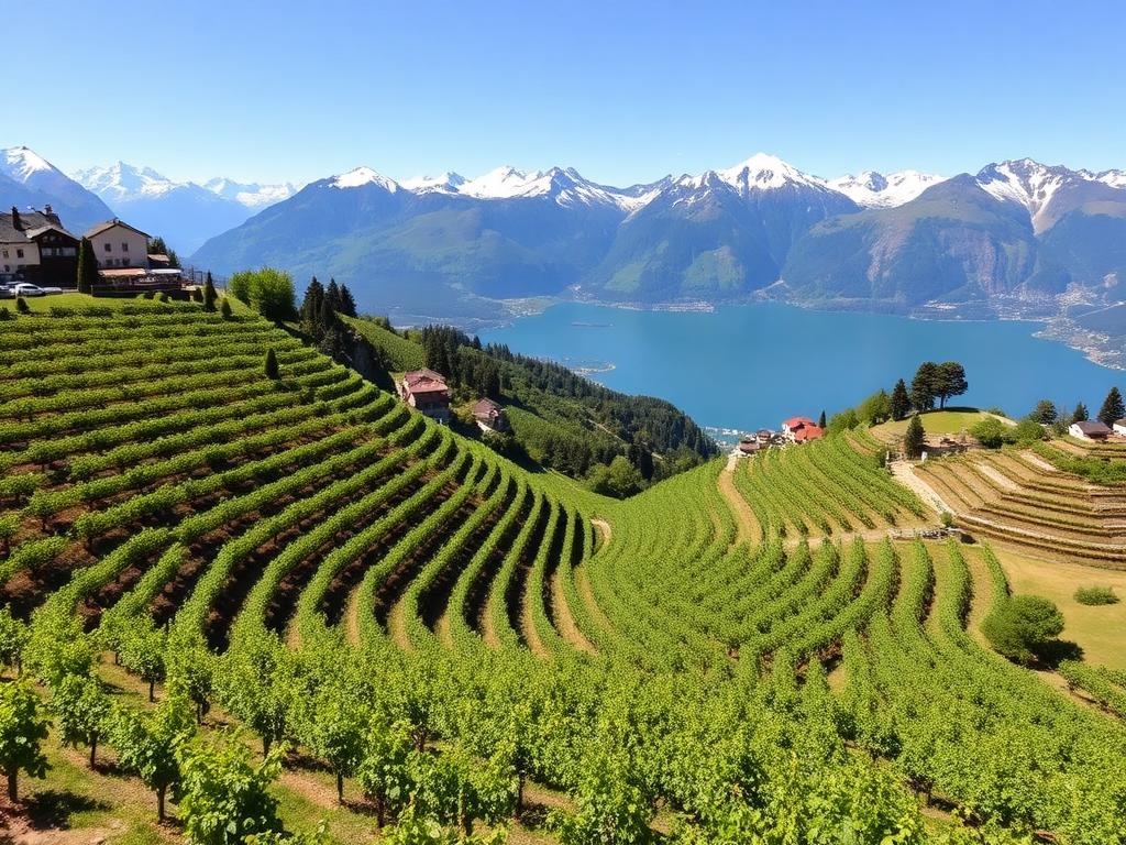 Switzerland vineyard